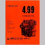 Perkins 4.99 diesel engine motor